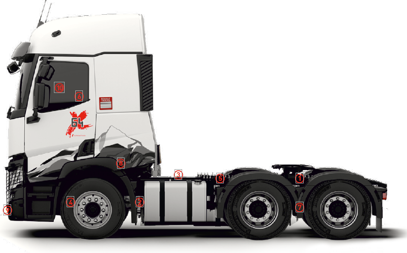 camion double pont